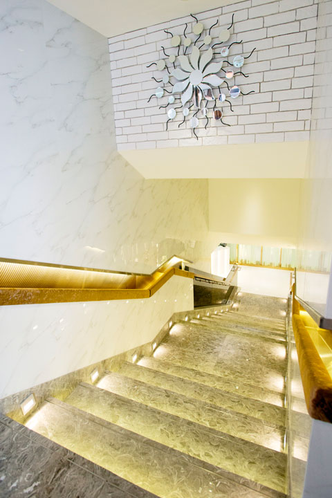 Staircase to Facial Spa Treatment