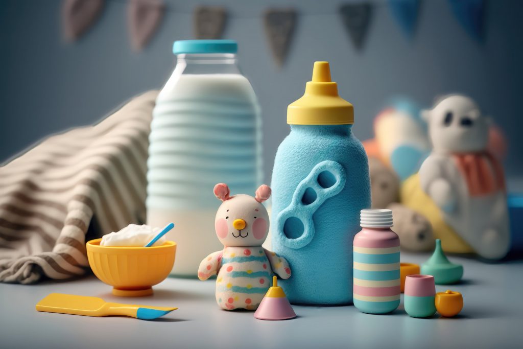 Baby Toys and Milk Bottle